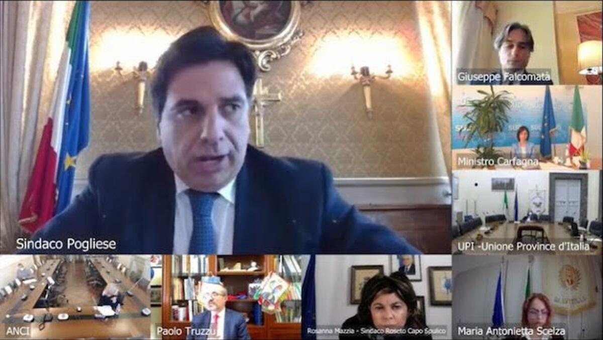 "Progetti per il Sud", Pogliese espone le priorità di Catania al Ministro Carfagna: “Nodo Catania RFI, Etnarail e Zes” - 
