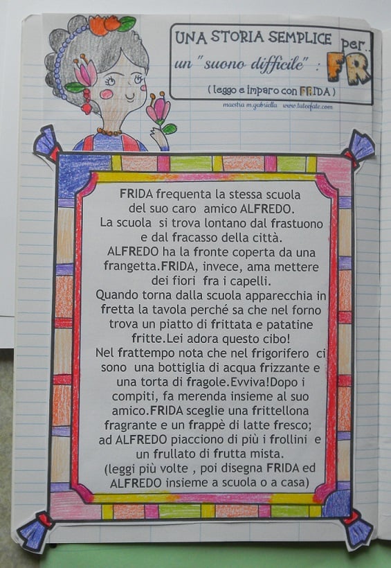 Suoni difficili schede didattiche suono FR creati dalla maestra Pilly Pilly