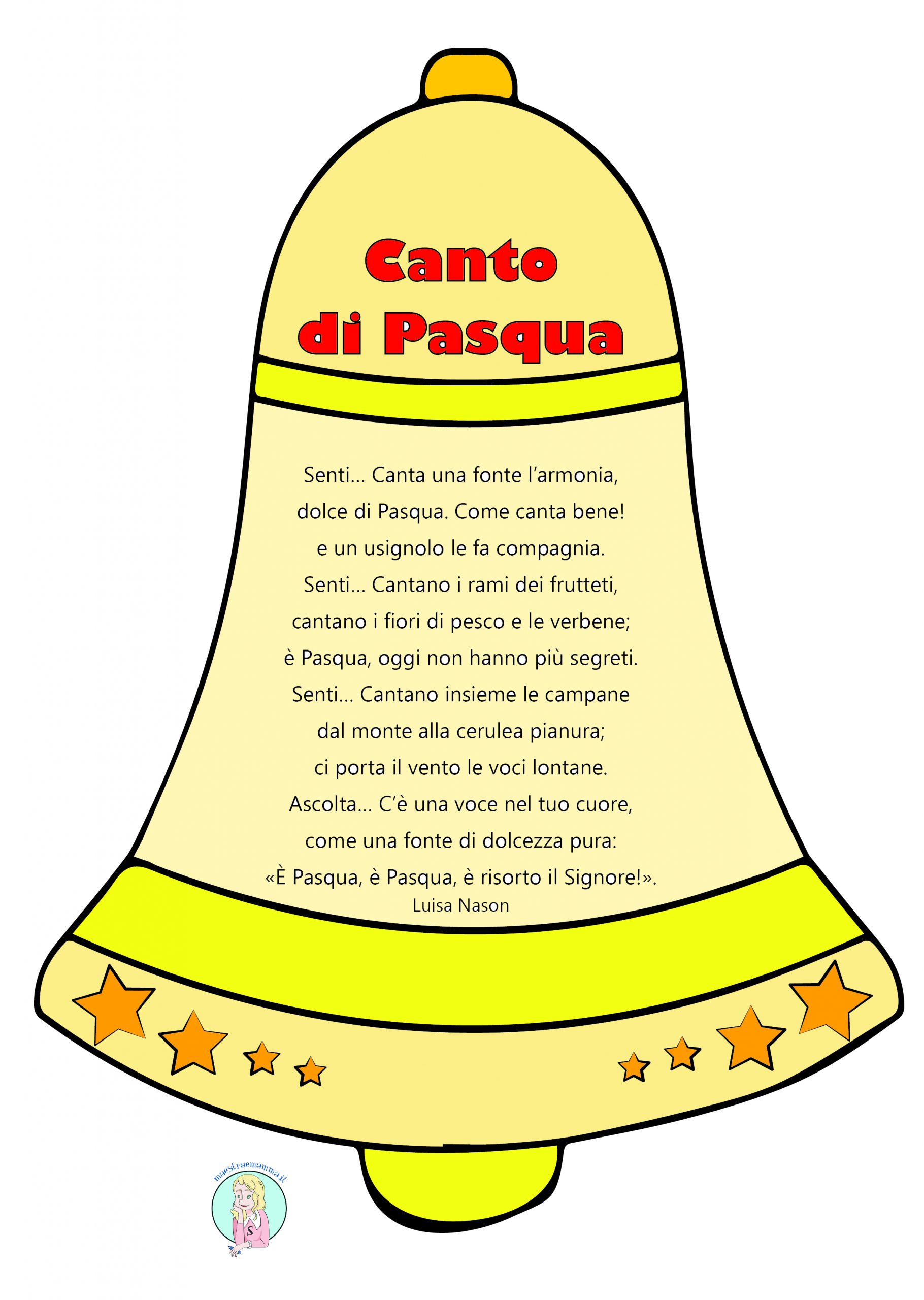 poesia canto di pasqua di Luisa Nason con campana