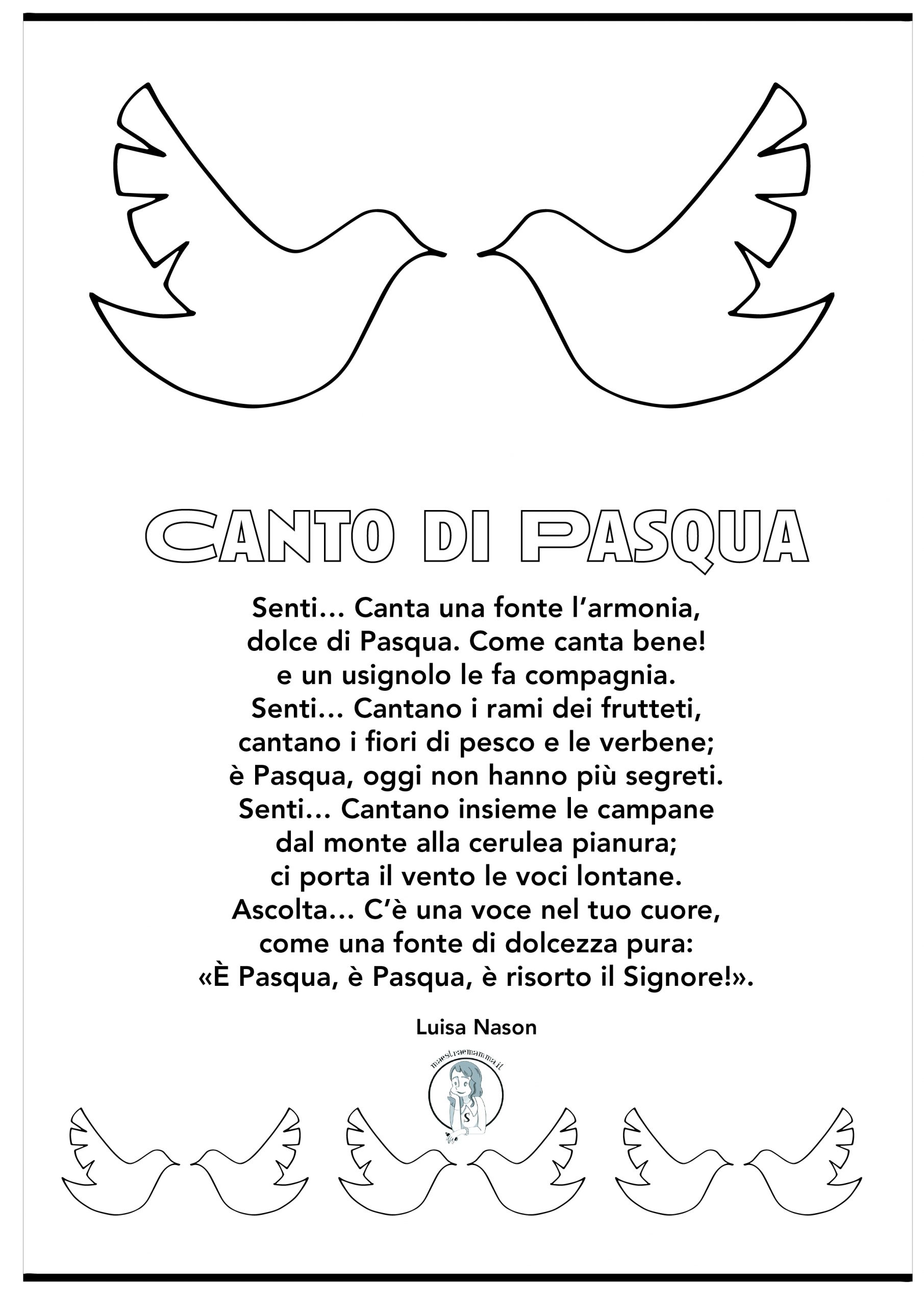 poesia canto di pasqua di Luisa Nason