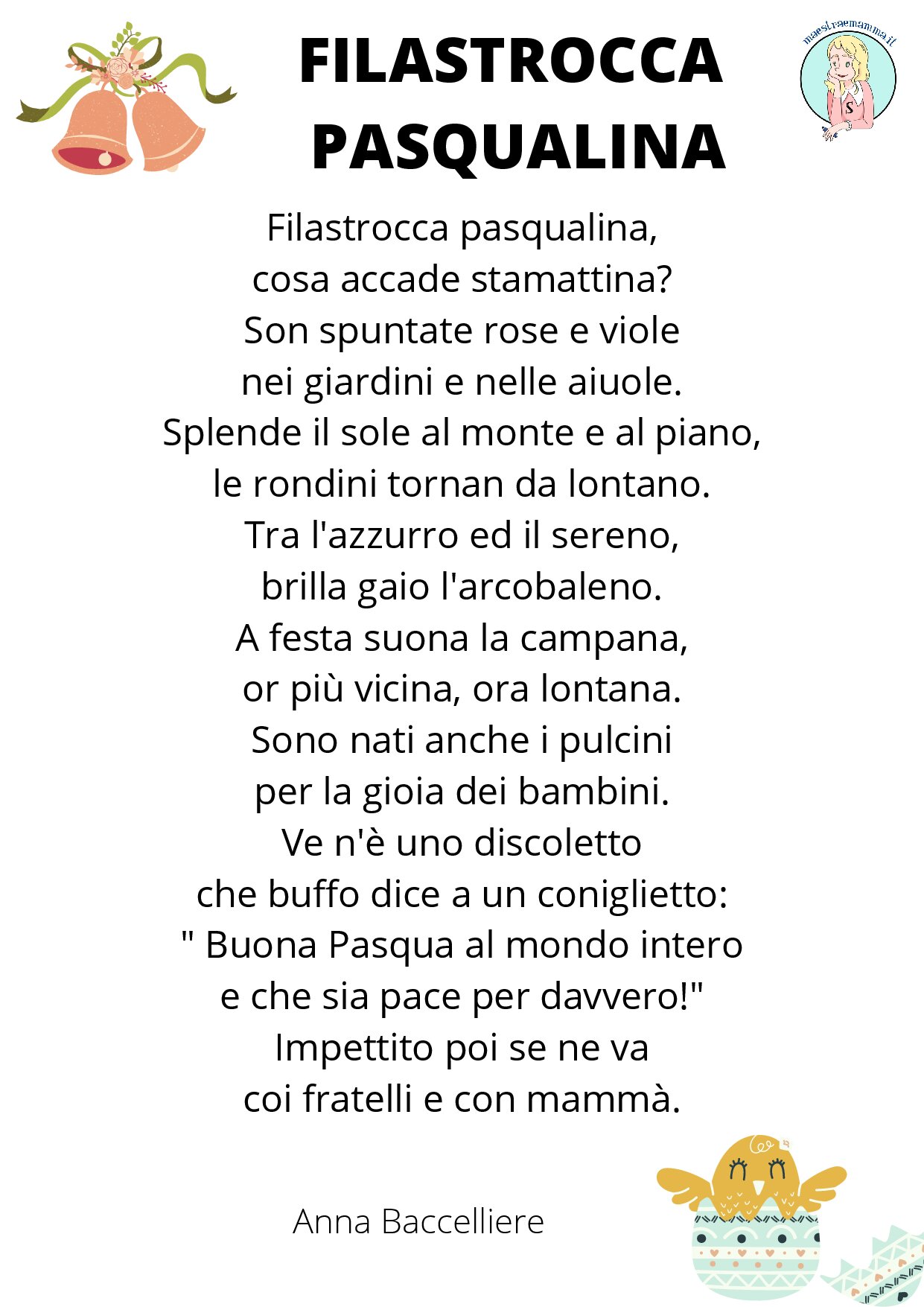 - PDF FILASTROCCA PASQUALINA ORIGINALE