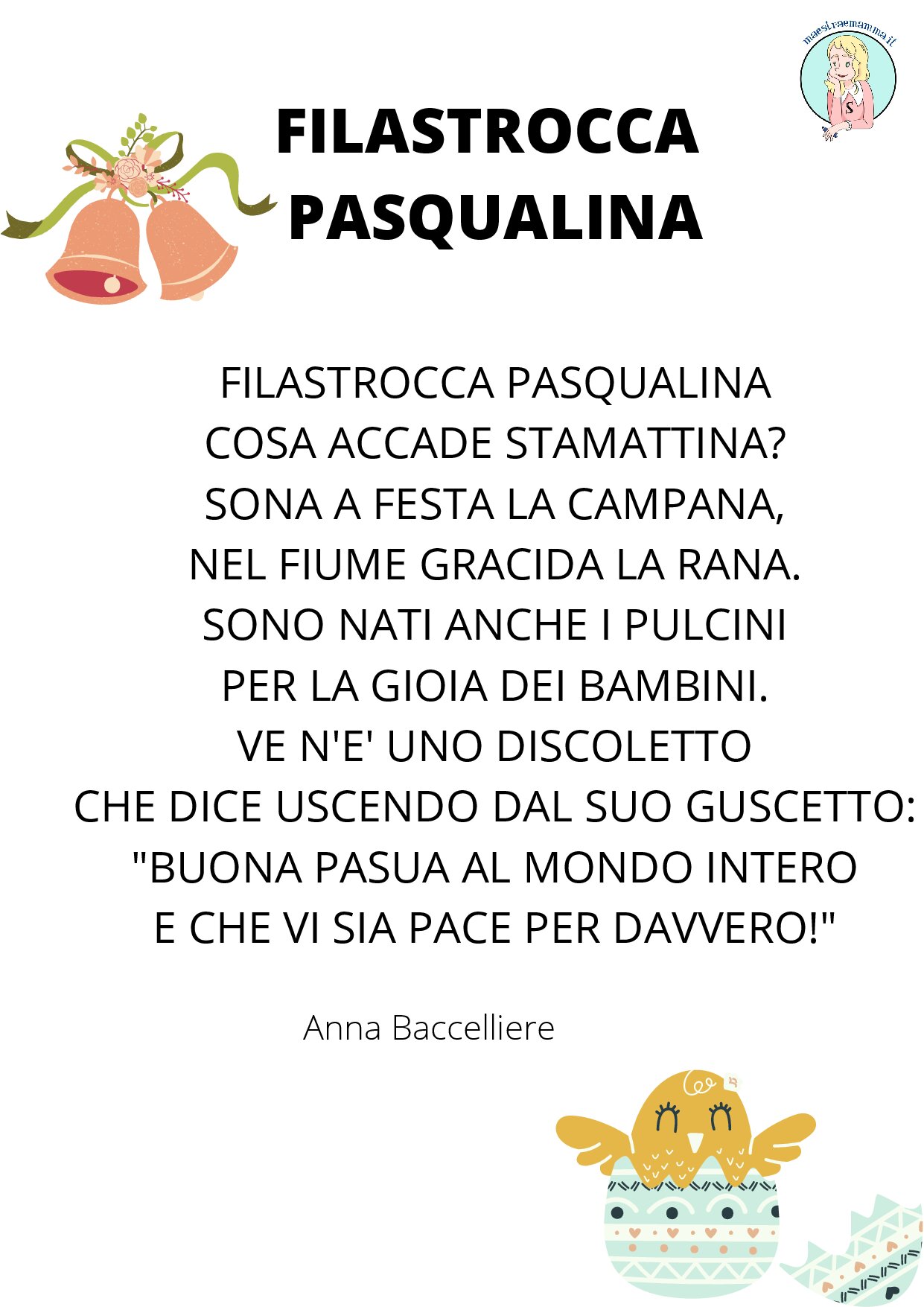 PDF FILASTROCCA PASQUALINA semplificata