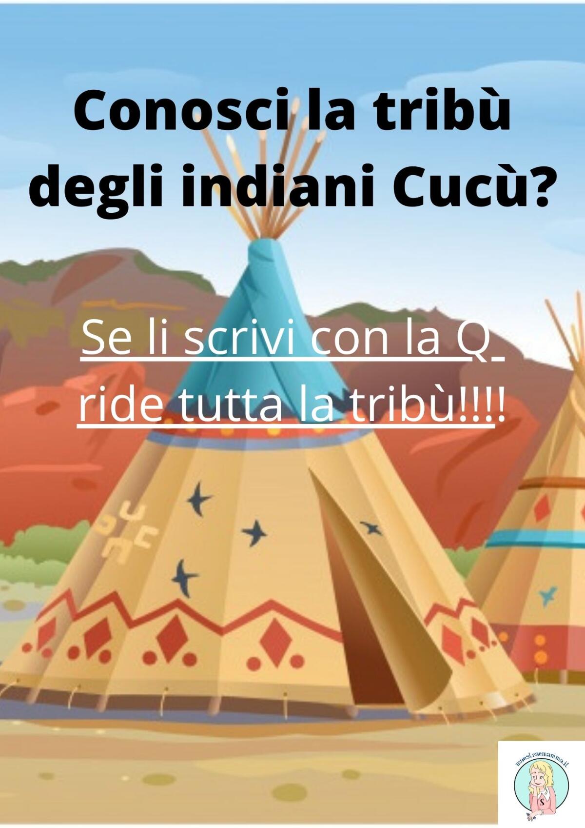 La tribù degli indiani Cucù di Gianni Rodari da stampare - 