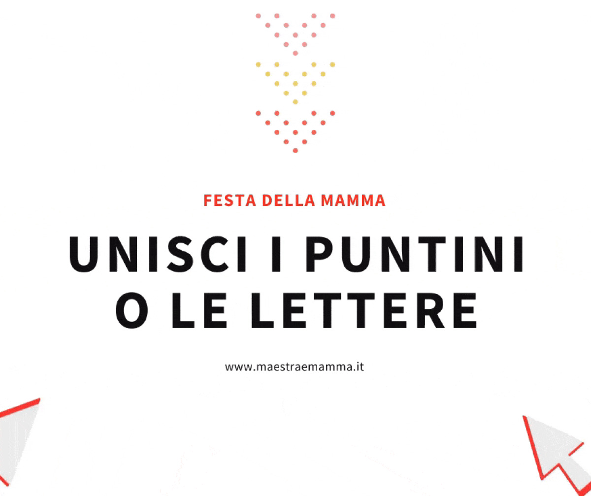 Festa della mamma - unisci i puntini - 