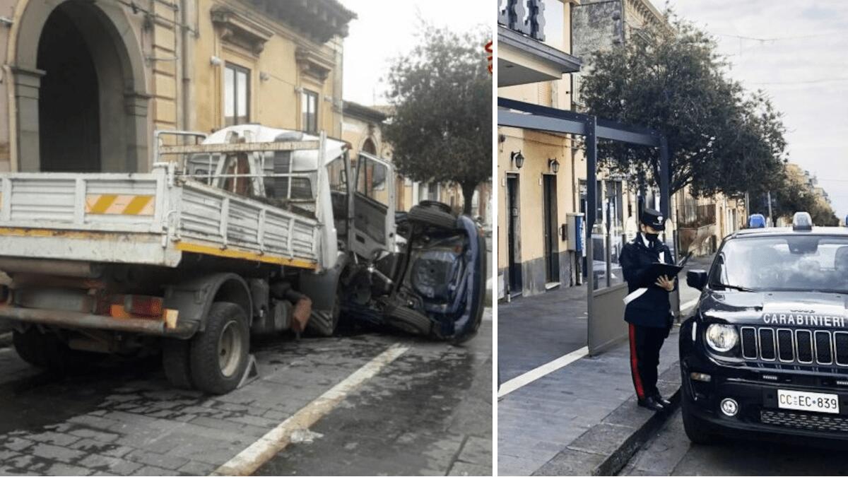 Belpasso: preso l’autista che ieri ha travolto un pedone, il camion era privo d’assicurazione e revisione - 