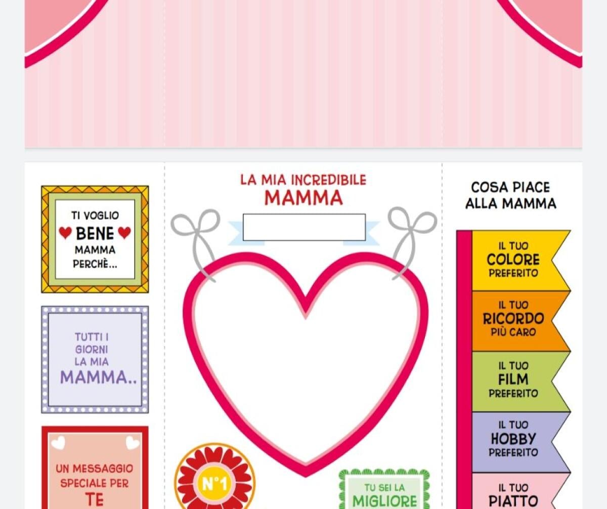 Festa della mamma - LAPBOOK in italiano e in inglese - 