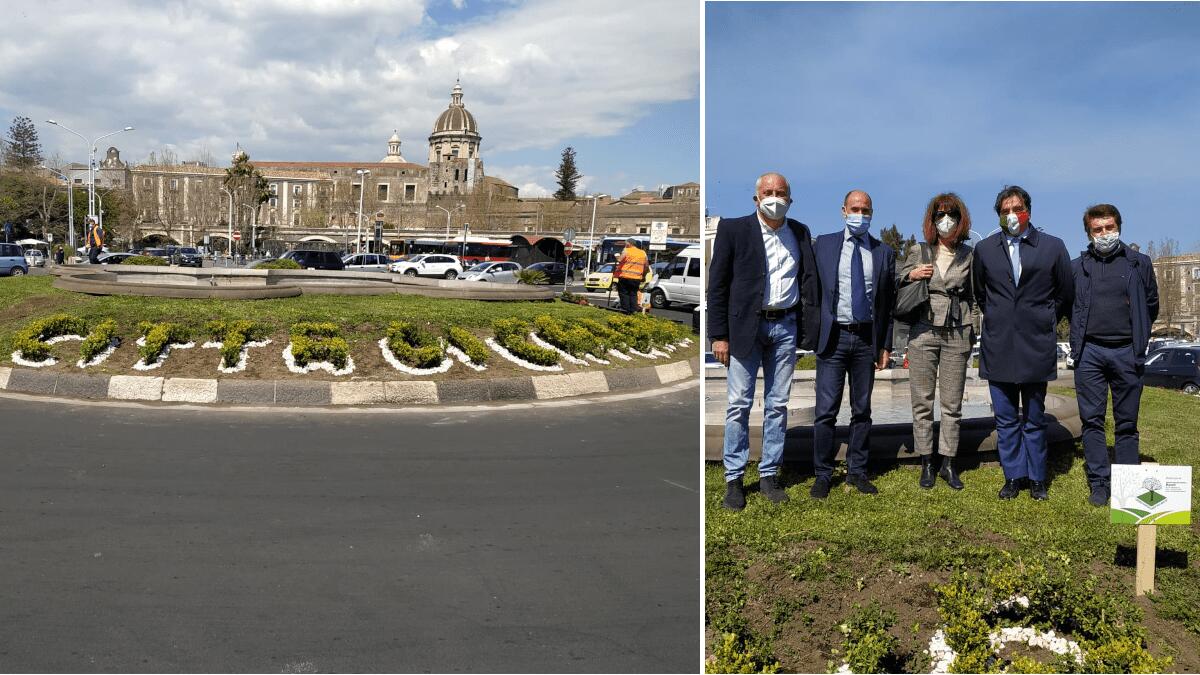 Gli allievi dell’Istituto professionale per l’agricoltura Mazzei-Sabin riqualificano piazza Borsellino - 
