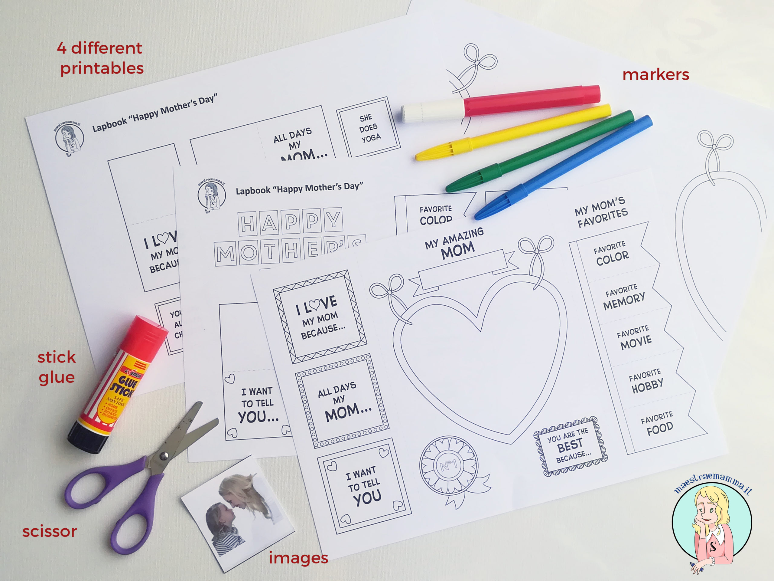 Festa della mamma - LAPBOOK in italiano e in inglese