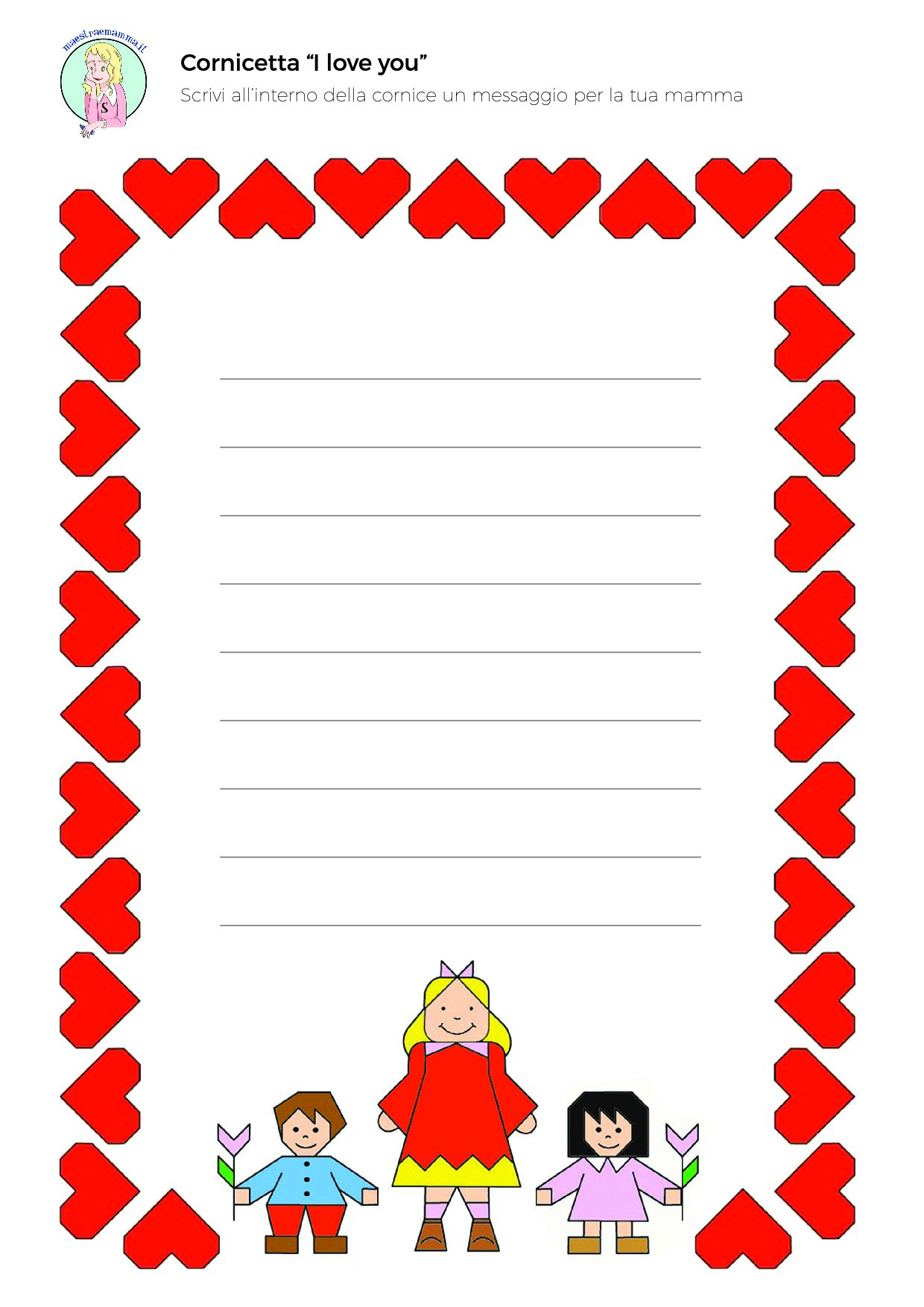PDF DA SCARICARE Festa della mamma - cornici decorative colorato