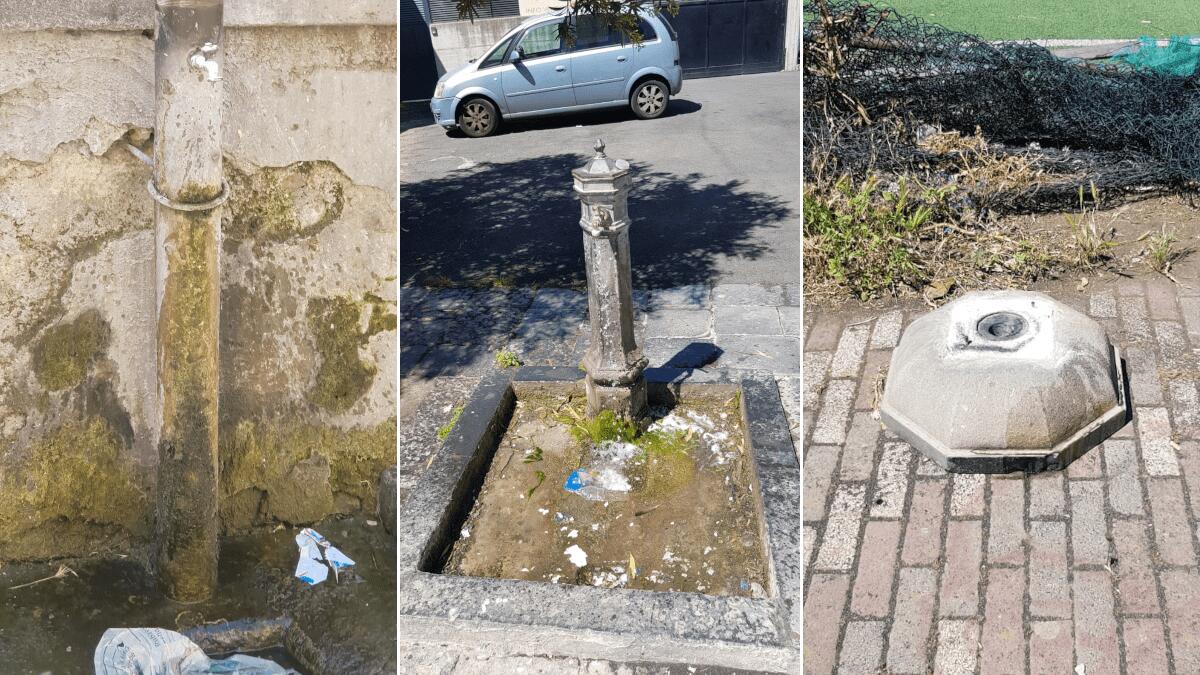 Cibali: fontane pubbliche in stato di degrado, IV municipio punta il dito su vandali e incivili chiedendo l’intervento comunale - 