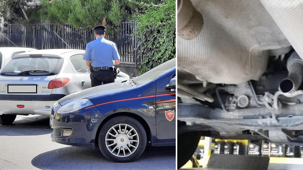 Via Messina: specialista del furto dei catalizzatori tenta la fuga, si giustifica dicendo di scappare dall’abitazione dell’amante - 