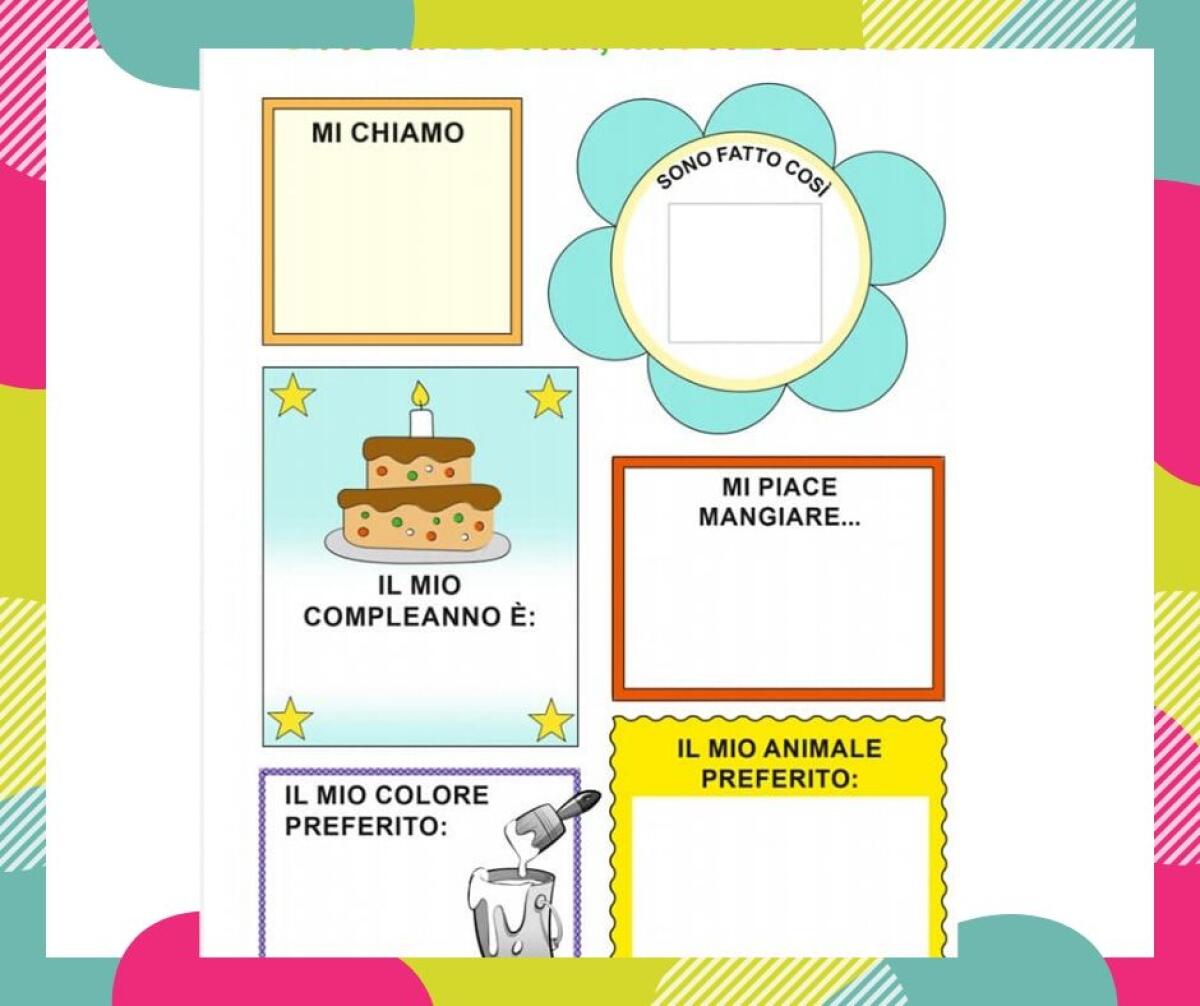 Lapbook per progetto continuità: "Mi presento" - 
