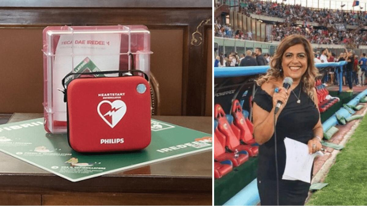 Calcio Catania: defibrillatore nello stadio Angelo Massimino in memoria della speaker Stefania Sberna - 