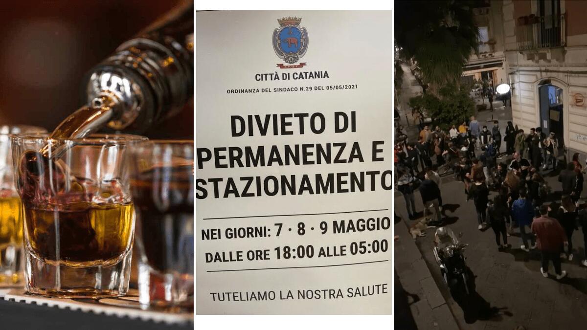 Movida: sciolto assembramento in via Gemmellaro dopo il coprifuoco, nessun rispetto per il divieto alla vendita d’alcolici - 