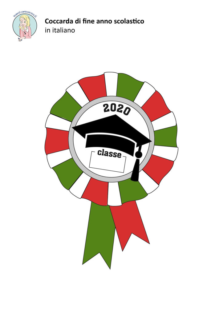 Coccarde per la fine dell'anno scolastico