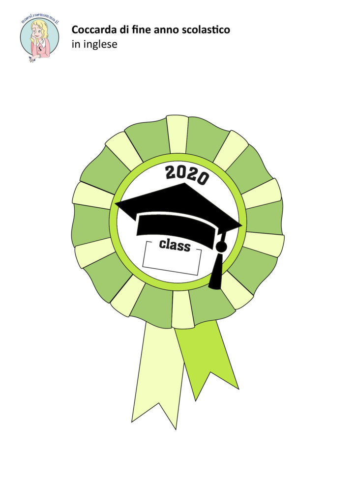 Coccarde per la fine dell'anno scolastico