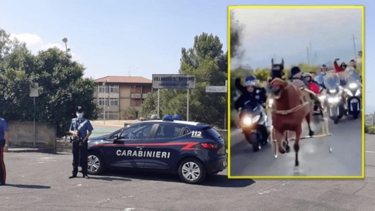 Camporotondo Etneo: corsa di cavalli alle “Piscine” documentata su Facebook. Identificati 6 uomini, di cui 5 pregiudicati - 