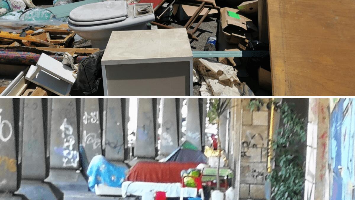 Catania, continua l'atroce degrado di via Bernini - 