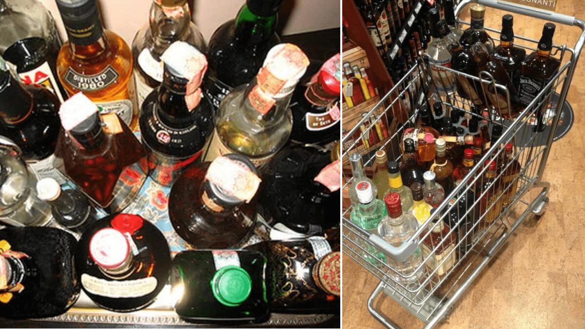 “Specialisti dell’alcol” falliscono il colpo, nel carrello bottiglie per centinaia di euro - 