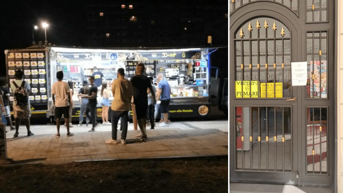 Stretta anti Covid: chiuse 4 attività, sanzionati chioschi, paninari e ambulanti abusivi (VIE E DETTAGLI) - 