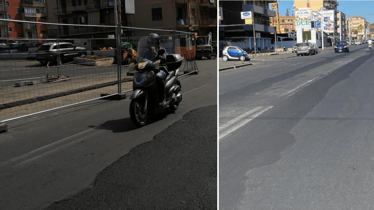 Ritornano i lavori di rifacimento del manto stradale al viale Mario Rapisardi - 