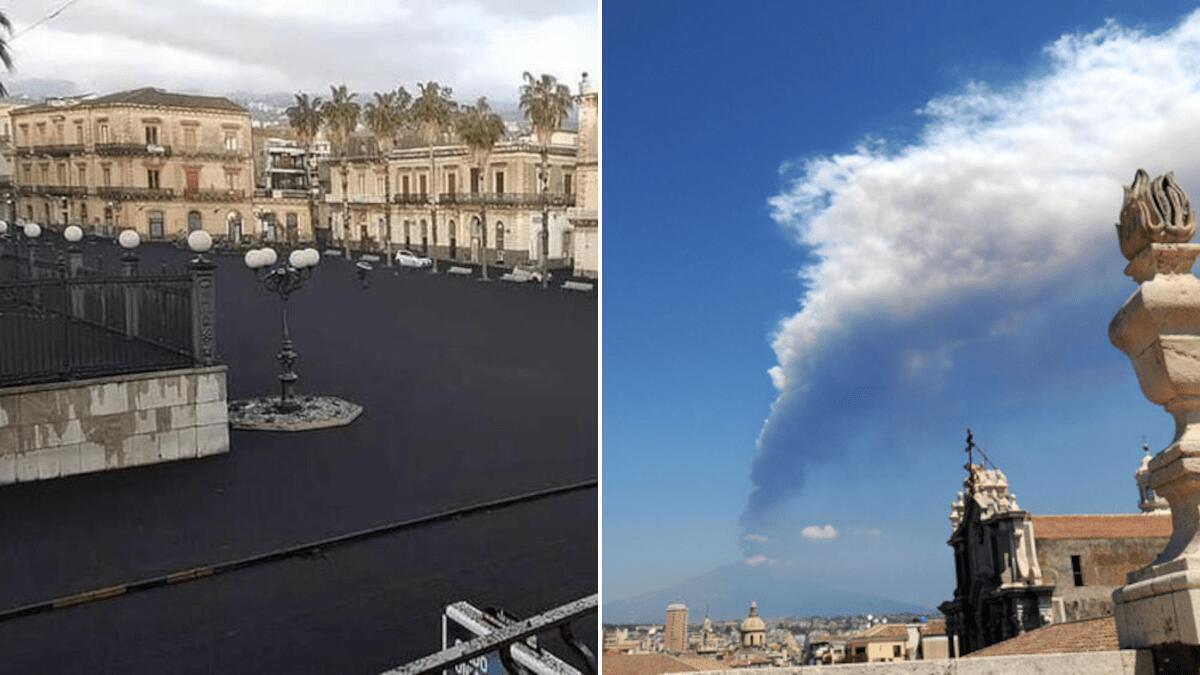 Stanziati 5 milioni di euro per rimuovere la cenere vulcanica prodotta dall’Etna - 