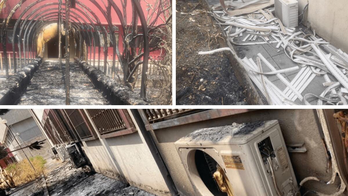 Corsa contro il tempo per rendere agibile il plesso scolastico a Fossa Creta distrutto dagli incendi - 