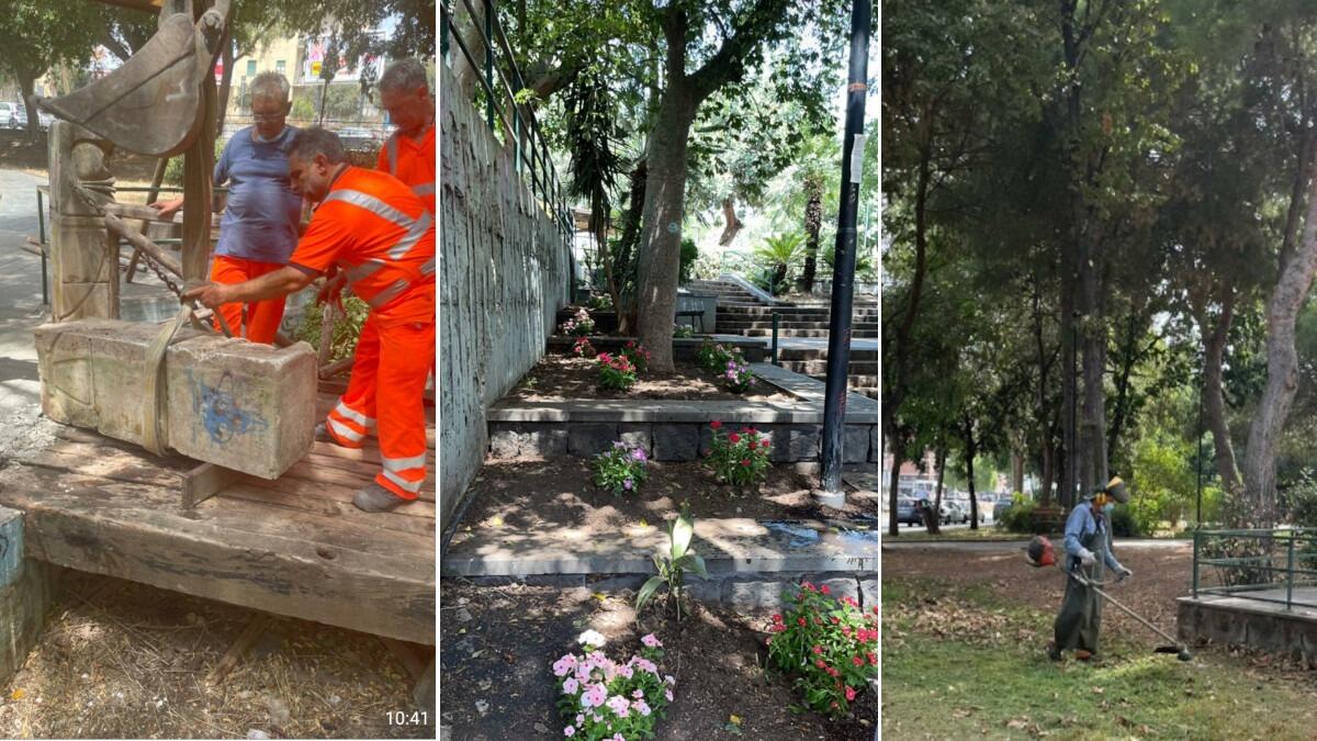 Ennesimo riordino e manutenzione straordinaria al parco Falcone ma ancora niente sorveglianza - 