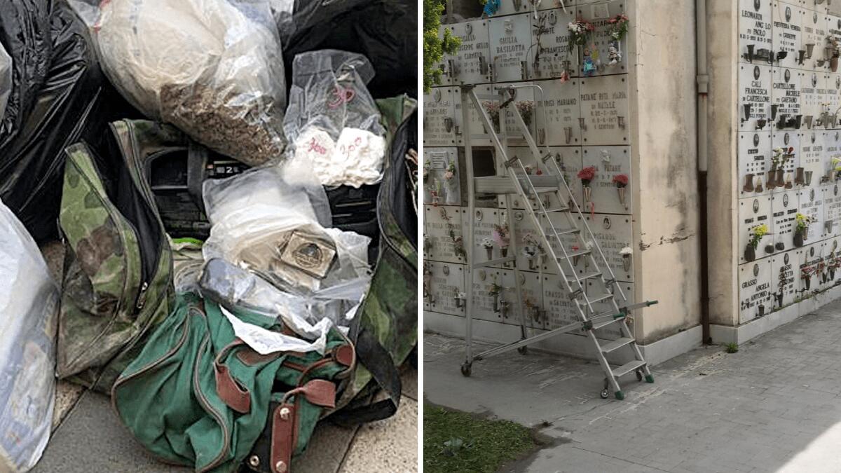 71kg di droga rinvenuti nei loculi di un cimitero nel catanese (I FATTI) - 