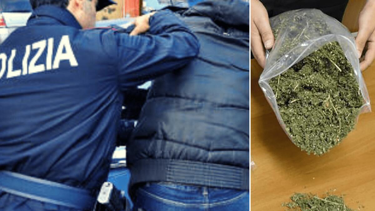 Litigano in casa, gli agenti intervengono scoprendo 1 Kg di marijuana e vengono aggrediti - 