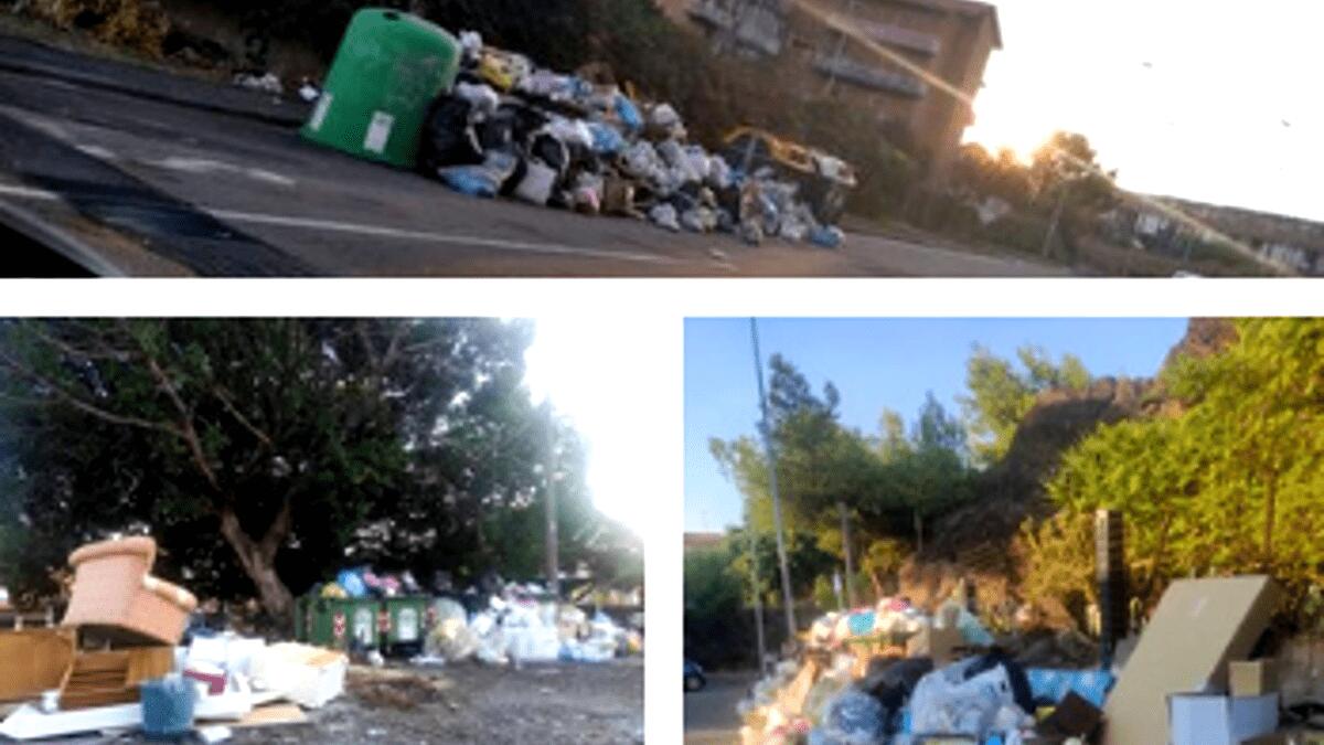Emergenza rifiuti a Catania, strade sempre più invase dall'immondizia - 
