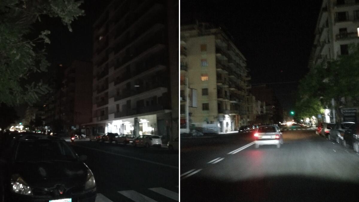 Viale Mario Rapisardi al buio, ad illuminare la strada solo fari e insegne (I DETTAGLI) - 