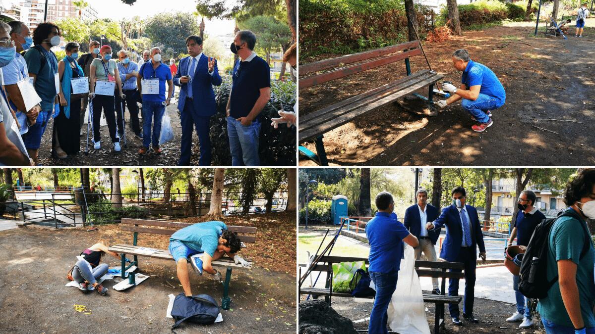 Ulteriore intervento di ripristino a parco Falcone, stavolta per mano dei volontari - 