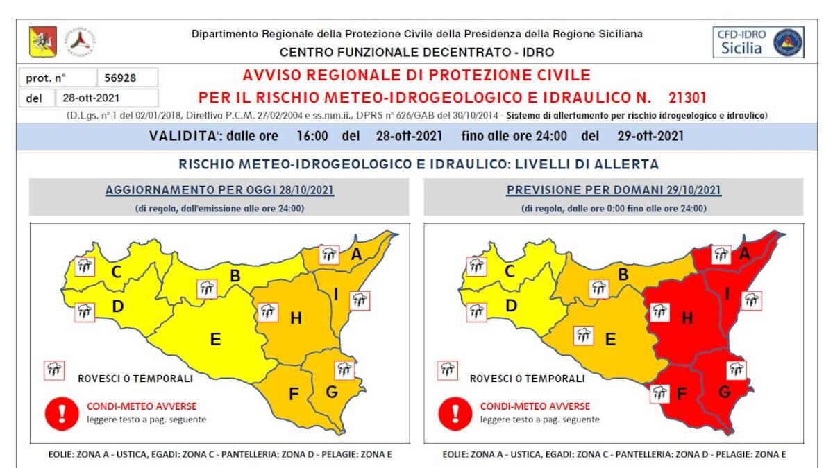 Emergenza maltempo: allerta meteo rossa da mezzanotte (I DETTAGLI) - 