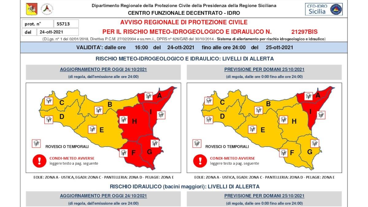 Peggiorano le condizioni: allerta meteo rossa a Catania, scuole chiuse (DIVIETI E ORDINANZA) - 