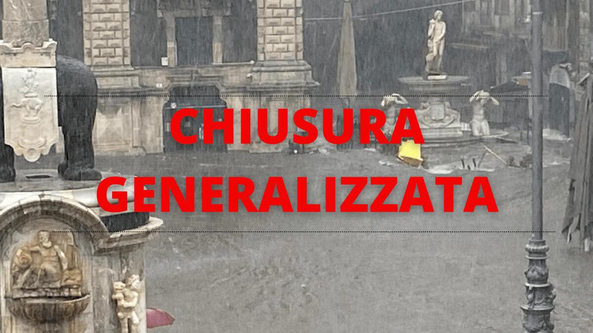 Maltempo, il sindaco Pogliese dispone stesura ordinanza per chiusura generalizzata (ECCO QUANDO) - 