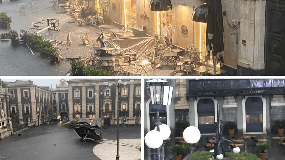 Temporale su Catania, danni e feriti nel centro storico e non (I DETTAGLI) - 
