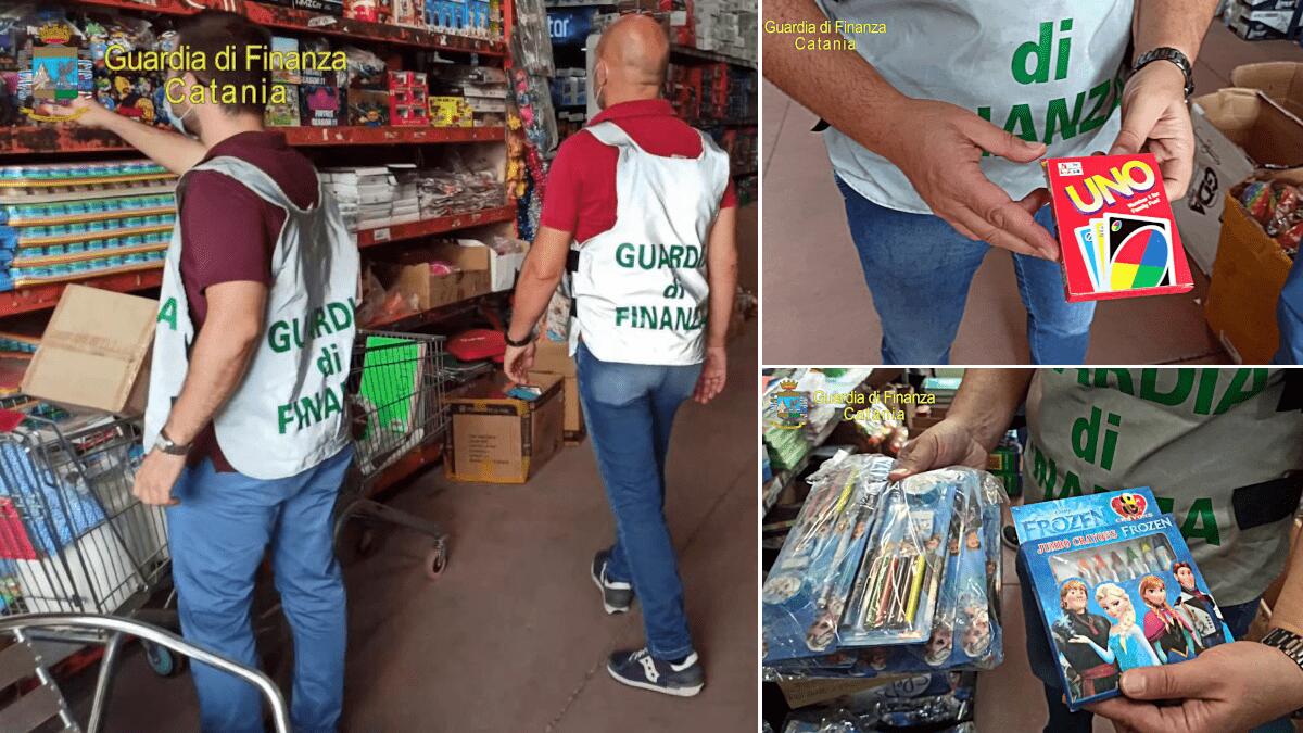 Maxi sequestro d’articoli contraffatti in esercizio commerciale gestito da cinesi - 