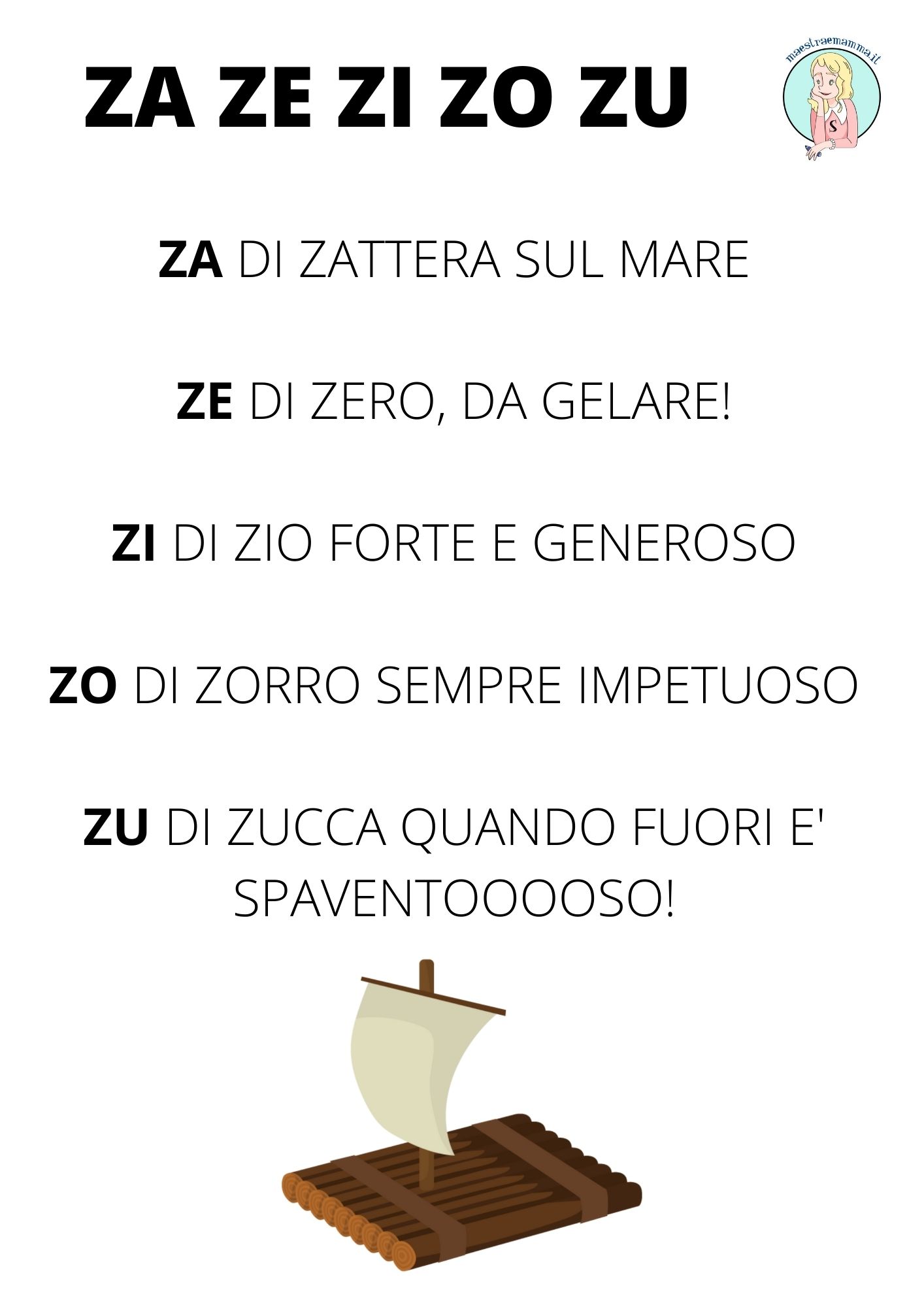 attività filastrocca delle sillabe
