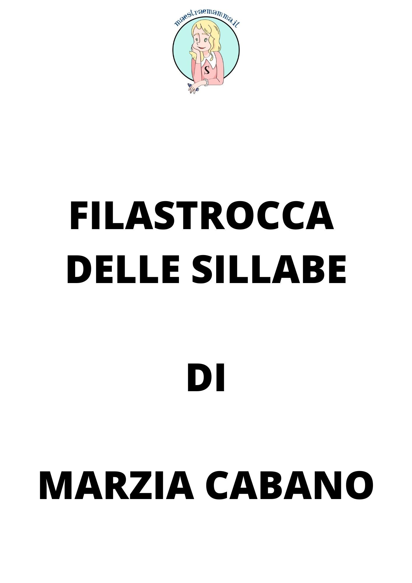 poesia delle sillabe