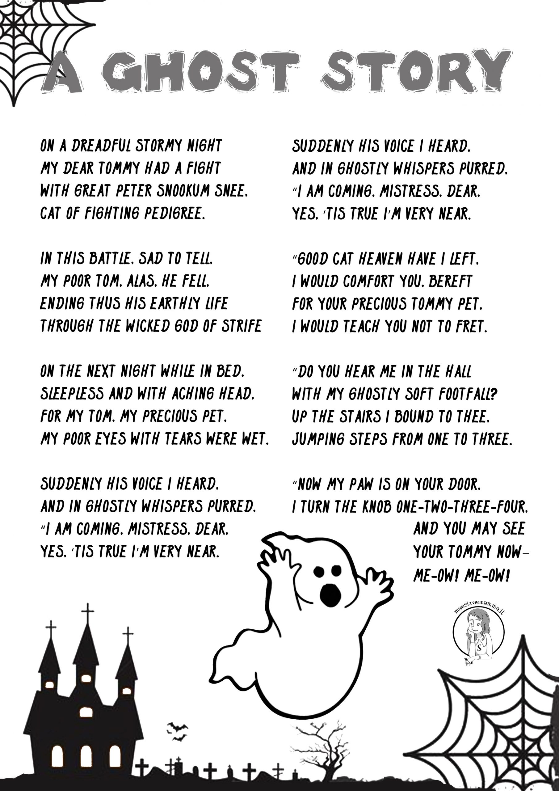 Halloween - Scary Rhymes (poesie in inglese) aghost story