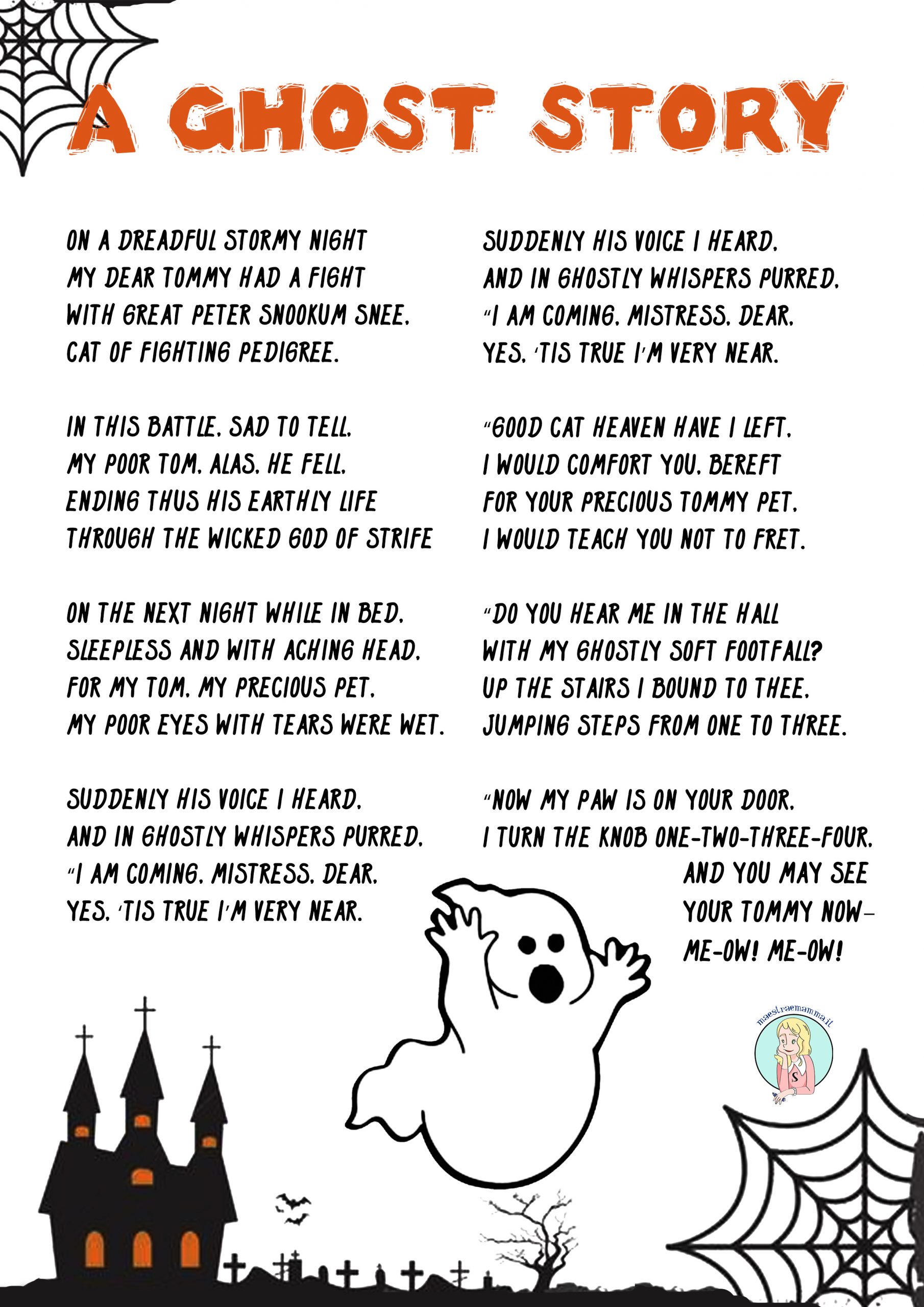 Halloween - Scary Rhymes (poesie in inglese) aghost story