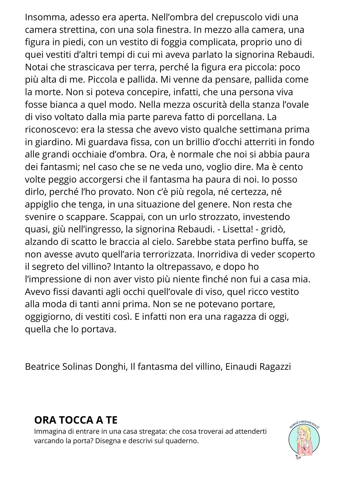halloween scheda didattica horror scuola primaria racconto