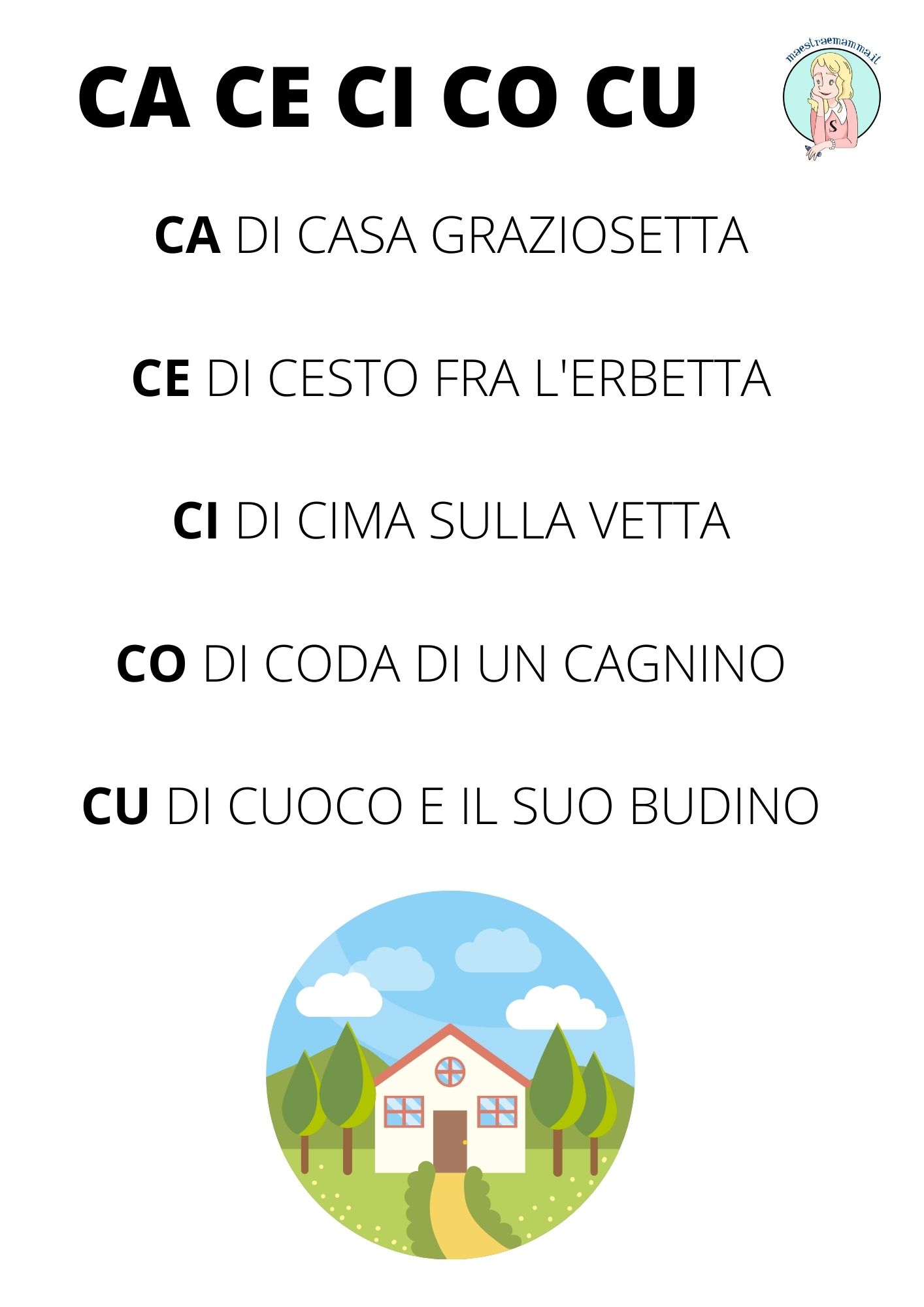 filastrocca delle sillabe