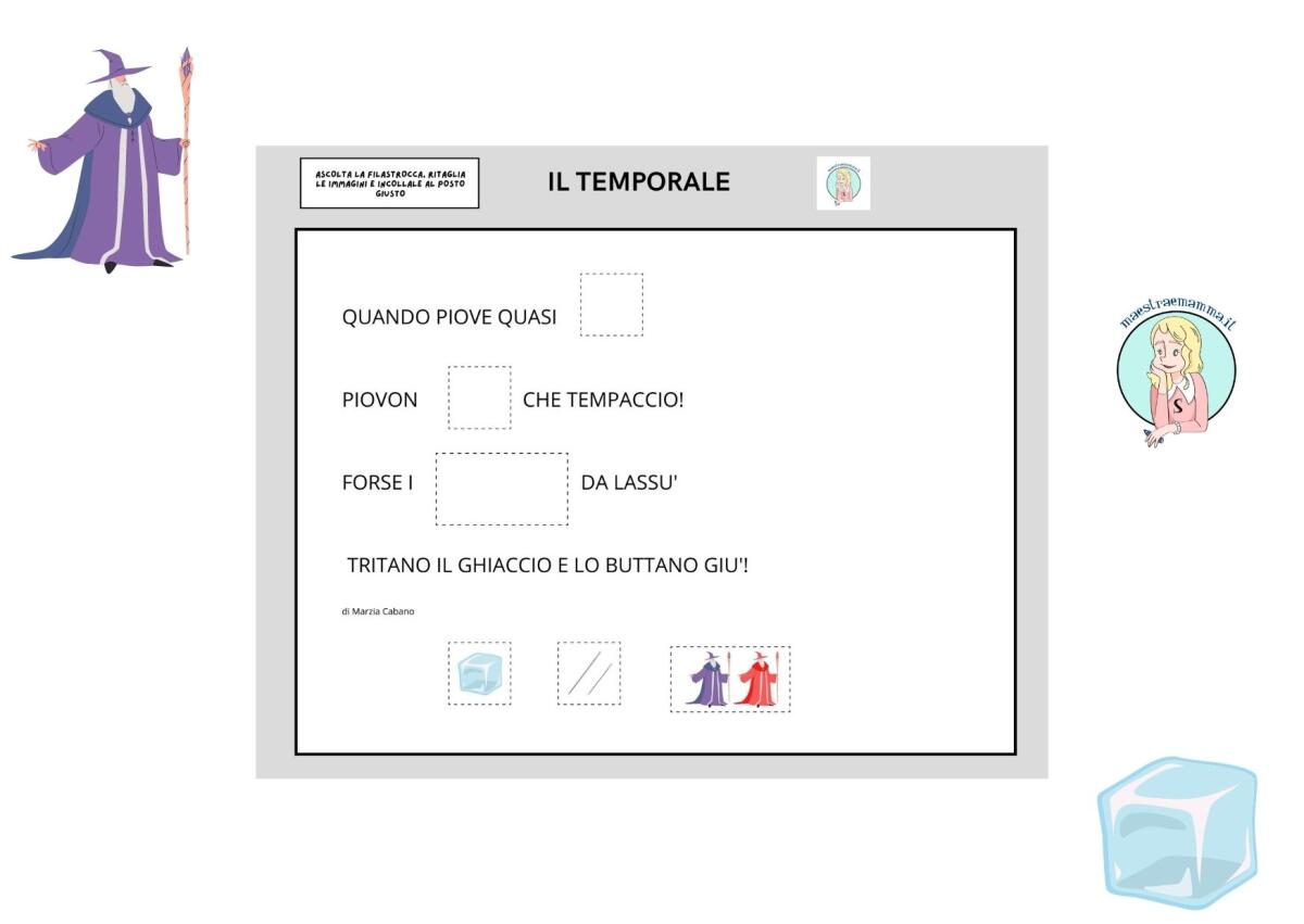 Filastrocca suono GHI con scheda didattica - 
