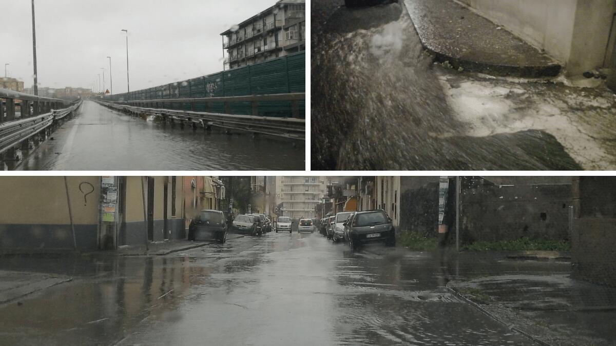 Catania nuovamente flagellata dal mal tempo: allagamenti e disagi alla mobilità - 