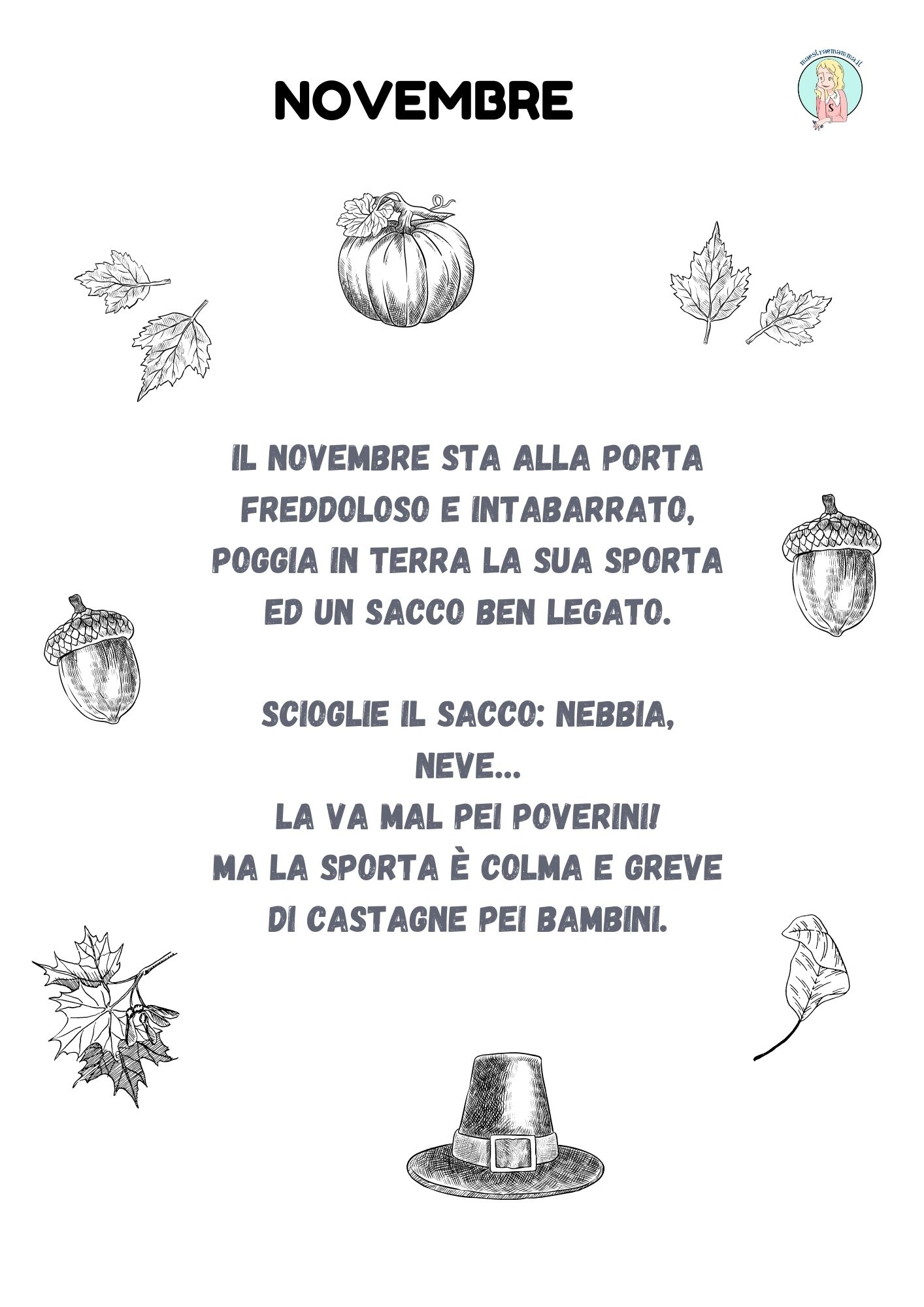 poesia autunno novembre di a ferraresi