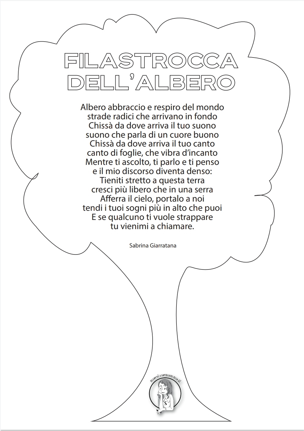Filastrocca dell'albero di Sabrina Giarratana giornata festa dell-albero