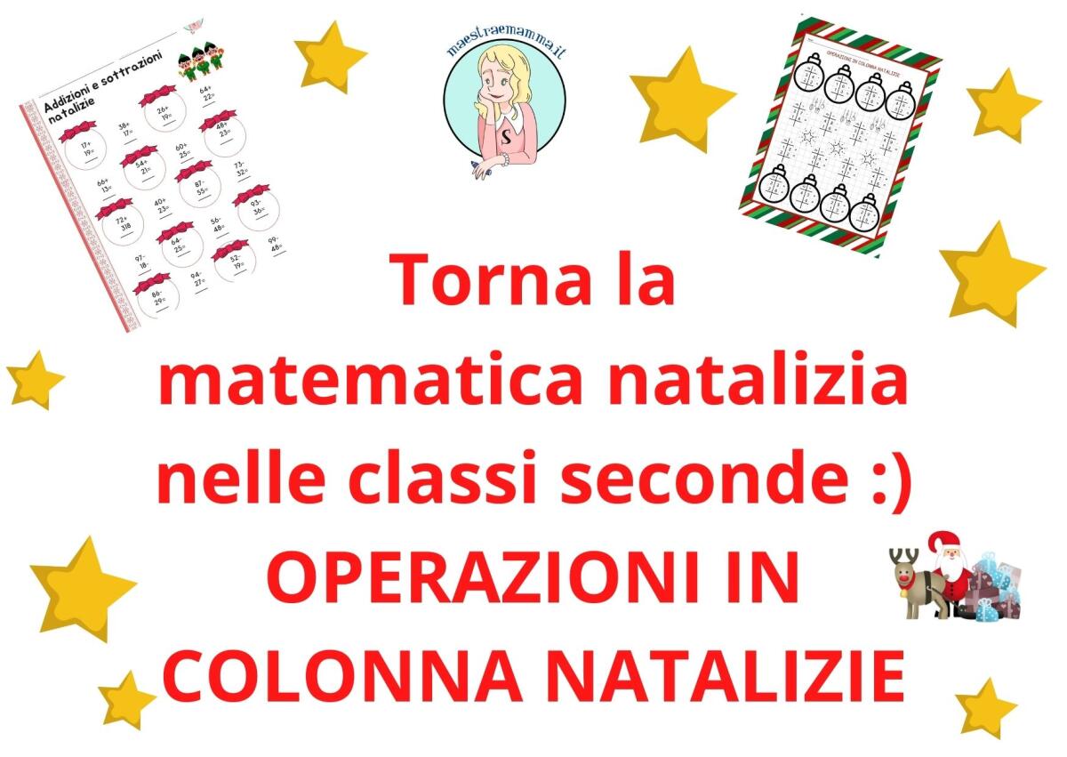 Addizioni e sottrazioni a tema natalizio - classe seconda - 