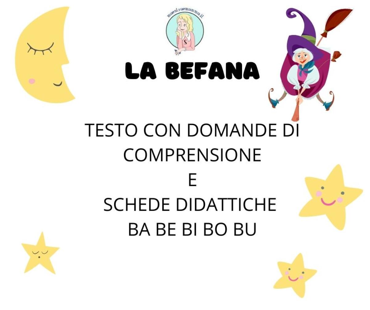 La Befana - scheda didattica - classe prima - 